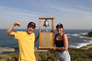 Os finalistas do evento Jacob Willcox e Kobie Enright Foto: Rip Curl