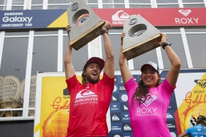 Os campeões do Quik e Roxy Pro na Gold Coast.