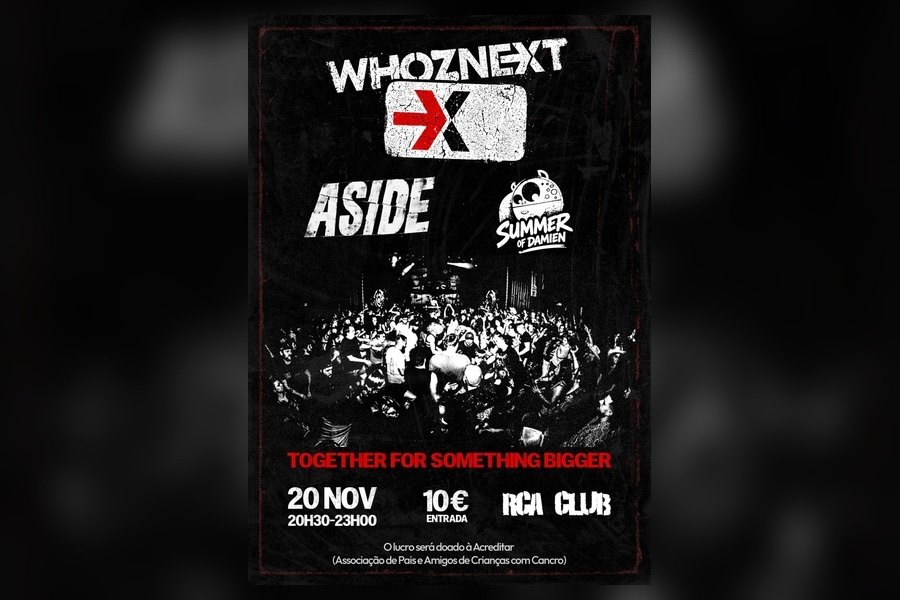 Whoznext regressam aos palcos 23 anos depois para concerto solidário em Lisboa