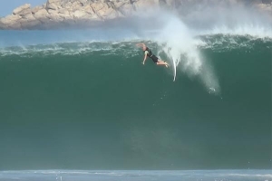O drop é sempre um momento crítico em Puerto Escondido.