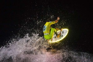 Durante o fim de semana as pranchas iluminaram Anglet.