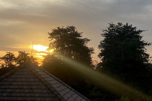 Por do sol, algures em Bali