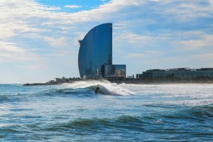 O visual de Barceloneta é incrível.