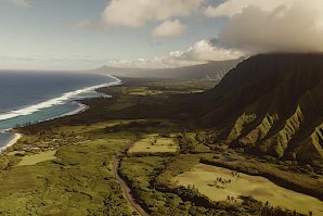 A estrada que nos levou a chegar ao North Shore de Oahu