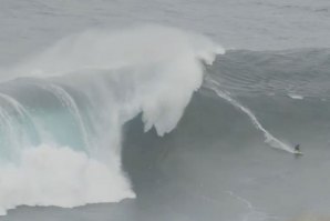 Marco Medeiros surfou a maior onda dos Açores na companhia de Sebastien Steudtner