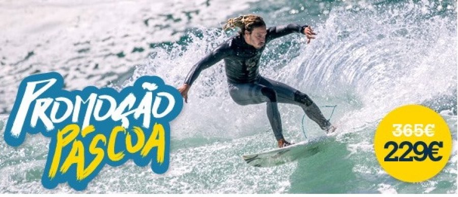 Promoção Páscoa: Aprende a fazer surf ou evolui a tua performance no surf!
