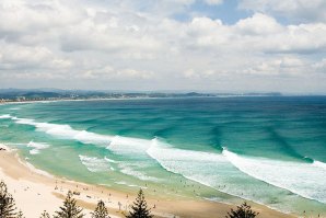 Ondas que parecem intermináveis no Superbank australiano.