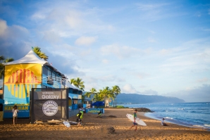 Tudo a postos para o início da ação em Haleiwa