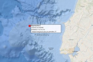 SISMO DE 4.1 NO CANHÃO DA NAZARÉ