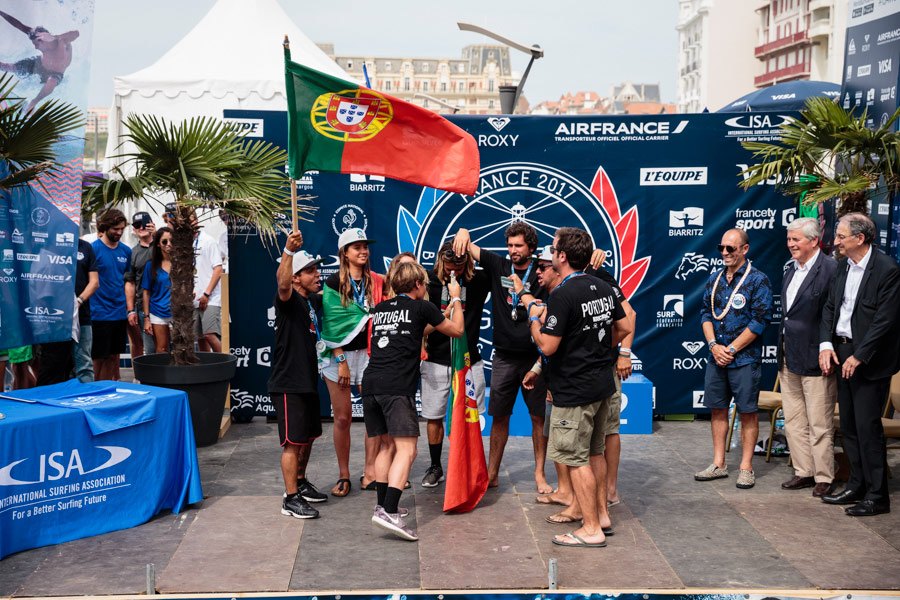 Portugal foi medalha de prata nos últimos ISA World Surfing Games realizados em em maio em França.