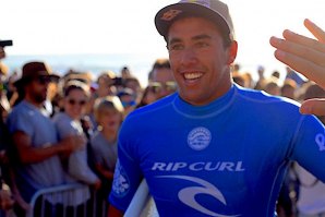 Vasco Ribeiro durante a sua participação no Meo Rip Curl Pro Portugal em 2018.