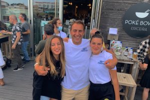 José Gregório com as suas duas filhas