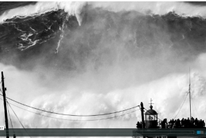 ONDAS GRANDES NA NAZARÉ: HÁ UMA SEMANA FOI ASSIM