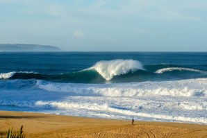 A inconfundível Praia do Norte. 