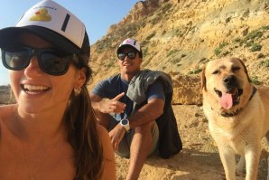 Foto retirado do Instagram de Wiggolly, com a namorada, Joana Machado, há uns dias, na Praia Grande.