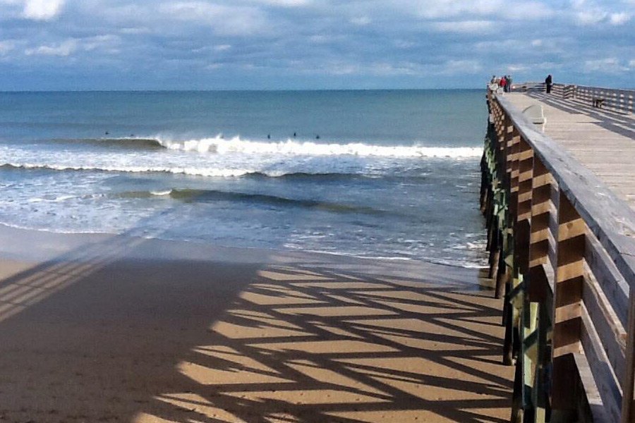 A praia de Wrightsville e Crystal Pier ontem tudo aconteceu.