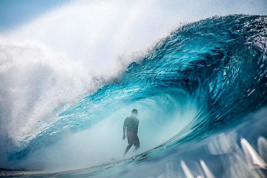 Um momento bem "cool" de Nic em Pipe esta temporada.