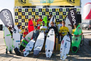 Finalistas da 4ª etapa na Costa de Caparica.