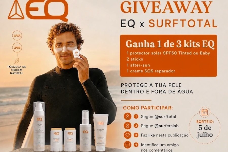 Últimas horas para participar no giveaway da EQ e ganhar 3 Kits de proteção solar para o verão