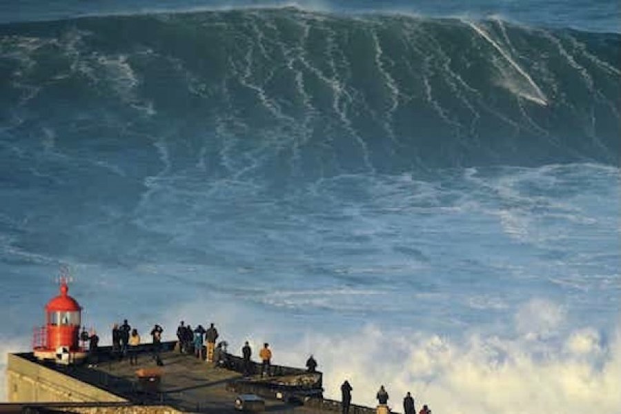 António Laureano pode ter surfado a maior onda do mundo, na Nazaré