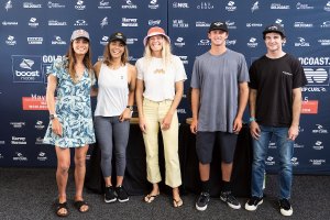 Teresa Bonvalot, Sally Fitzgibbons, Crosby Colapinto e Liam O'BrienStephanie Gilmore