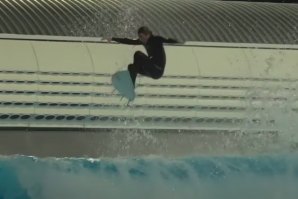 Leo Fioravanti surfing at Alaïa Bay, powered by Wavegarden