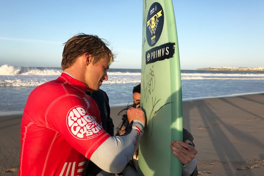 A vez de Kolohe Andino apoiar a causa.