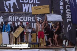 Landon McNamara vence o Eddie Aikau Big Wave Invitational