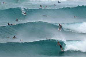 Primeiro teste em Snapper Rocks