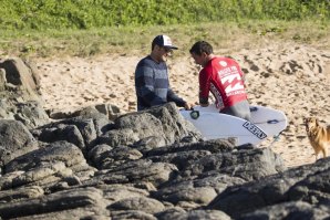 Vasco Ribeiro e o seu caddy Filipe Vilaça.