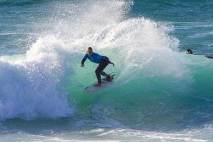 Yolanda Hopkins em ação no Round 1 do Boardmasters.