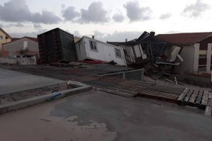 Tempestade deixou rasto de destruição na Figueira da Foz