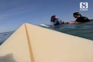 Surfistas salvadores divulgam imagens GoPro do resgate a família após barco virar em Steamer Lane