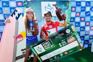 IAN GOUVEIA E JUSTINE DUPONT VENCEM AZORES PRO 2016