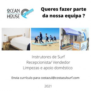 Alen Surf procura Instrutores de surf e recepcionistas de Turismo