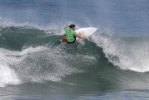 A wildcard brasileira, Tais de Almeida, em ação hoje de manhã.