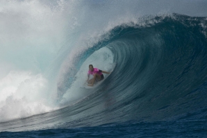 Stephanie Gilmore, durante a etapa de Fiji