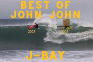 As ondas de John John Florence em Jeffreys Bay no ano 2006 e 2023