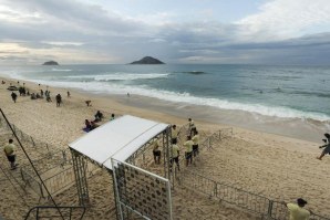 O visual hoje de manhã na Praia de Grumari.