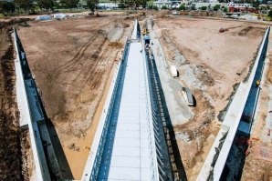 A URBNSURF em construção mostrando todo o seu potêncial.