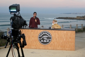 Pete Mel e Rosie Hodge, duas caras habituais nas transmissões da WSL