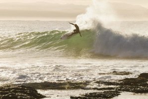 Hoje de manhã, Kikas a treinar às primeiras horas em J-Bay. 