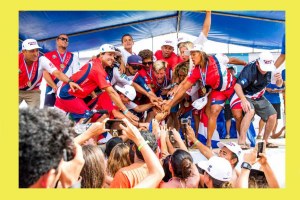 A equipa da Costa Rica o ano passado quando conquistou o ouro na Nicarágua.