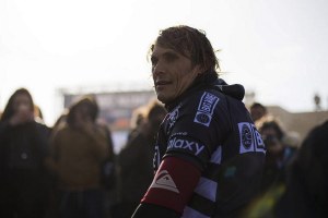 Jamie Mitchell, 41, foi o grande vencedor do primeiro Nazaré Challenge.
