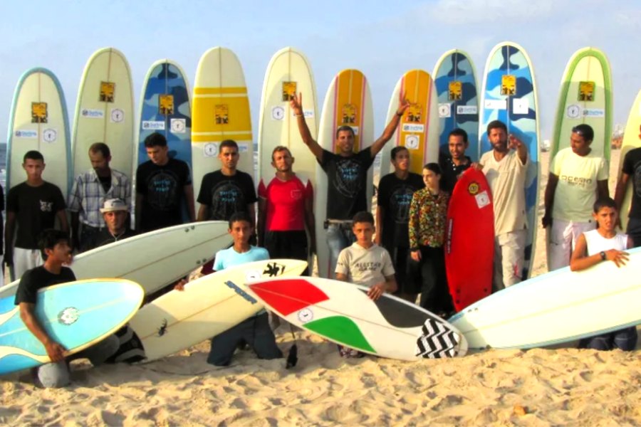 &quot;O surf é um motivo de orgulho em Gaza&quot;, diz Matthew Olsen, fundador do Gaza Surf Club
