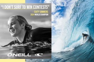 Caitlin Simmers pode ser a Campeã Mundial, mas não é isso que a motiva a surfar