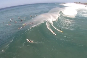 WAIMEA BAY DE LUXO NA SEMANA COM O MAIOR SWELL DESTE INVERNO NO HAVAI