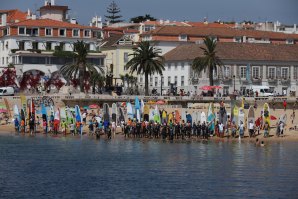 Alinhamento da partida em Cascais. 