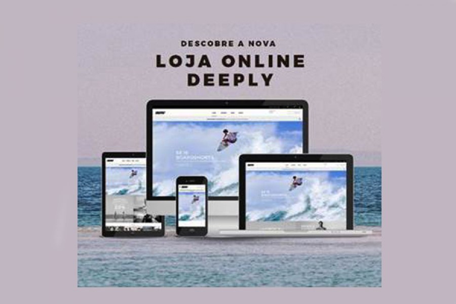 O novo site adapta-se facilmente a todas as plataformas online.