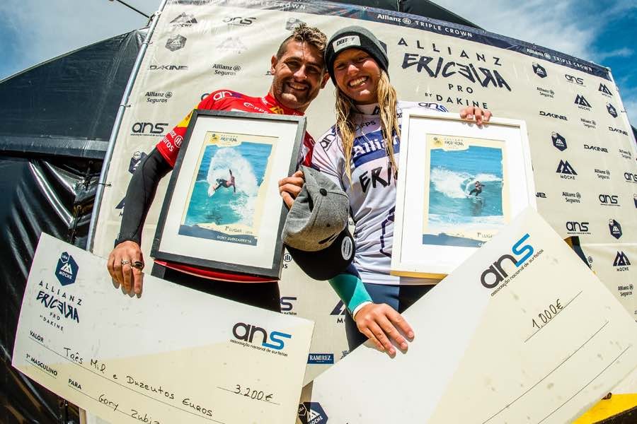 Gony e Camilla, vencedores da 1ª etapa da Liga Moche 2016.